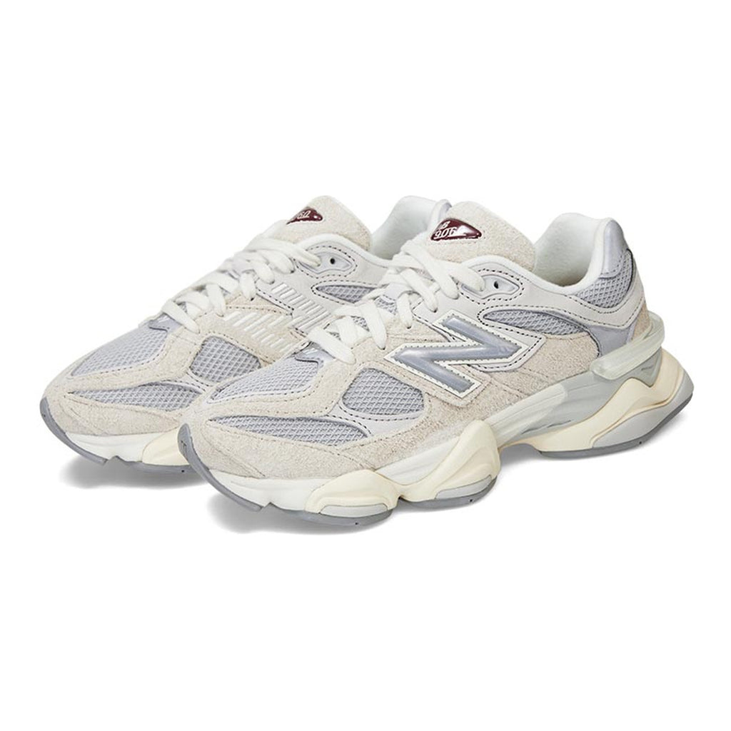 New Balance 9060 Unisex Chunky Suede Lifestyle Sneakers – Cream/Grey