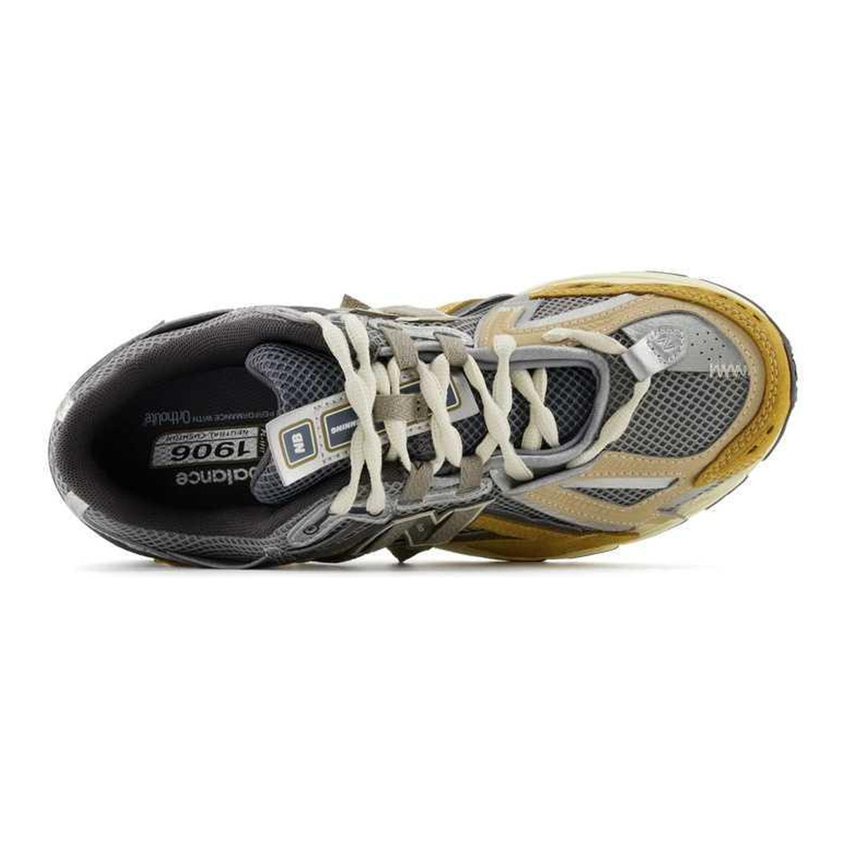 New Balance 1906A Unisex Suede Mesh Lifestyle Running Sneakers – Mustard/Grey