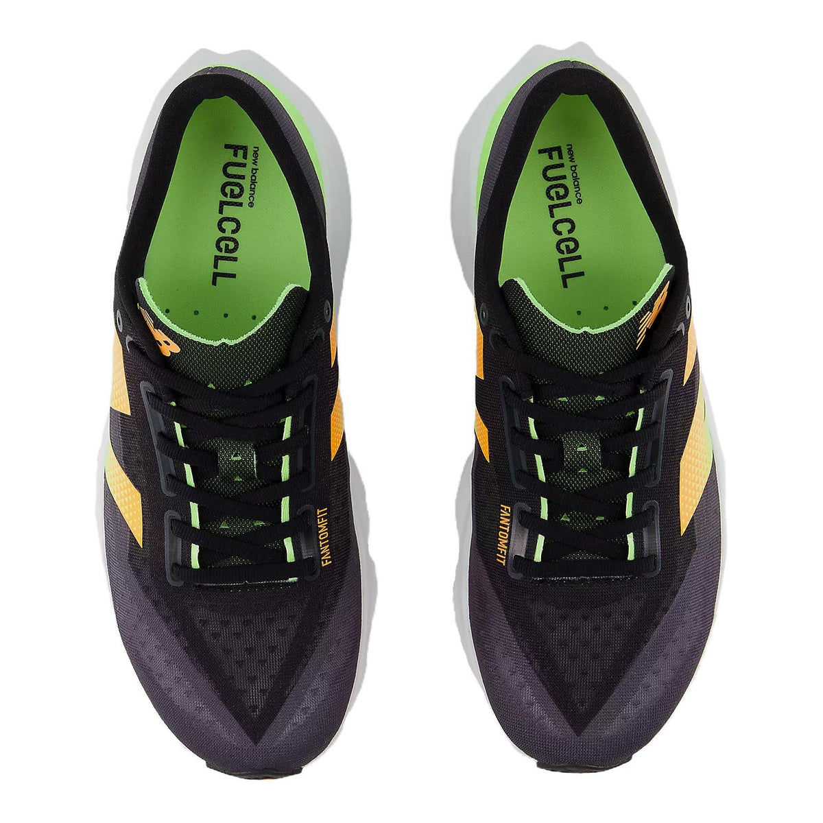 New Balance FuelCell Rebel v4 Unisex Lightweight Running Shoes – Black/Neon Citrus