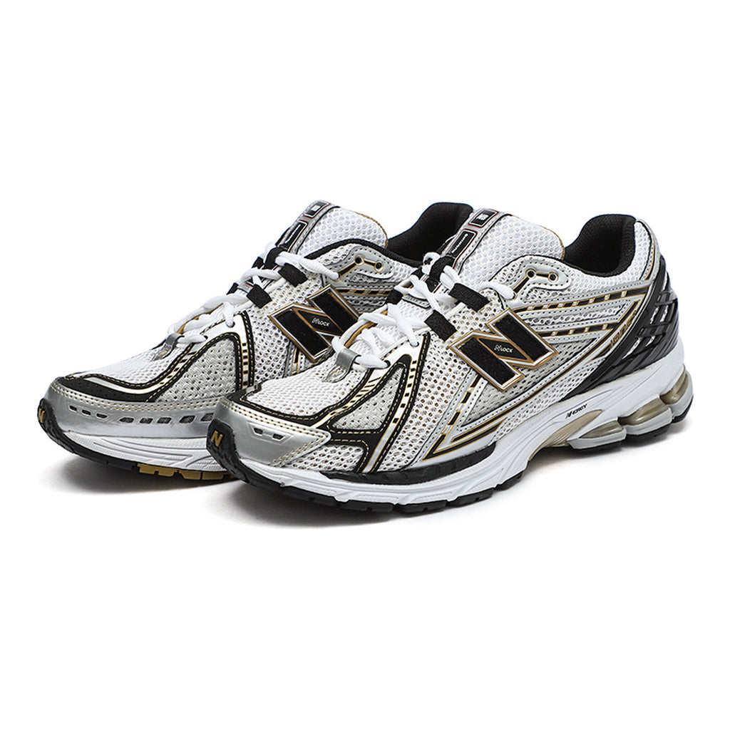New Balance 1906R Unisex Mesh Lifestyle Running Sneakers – White/Black/Gold