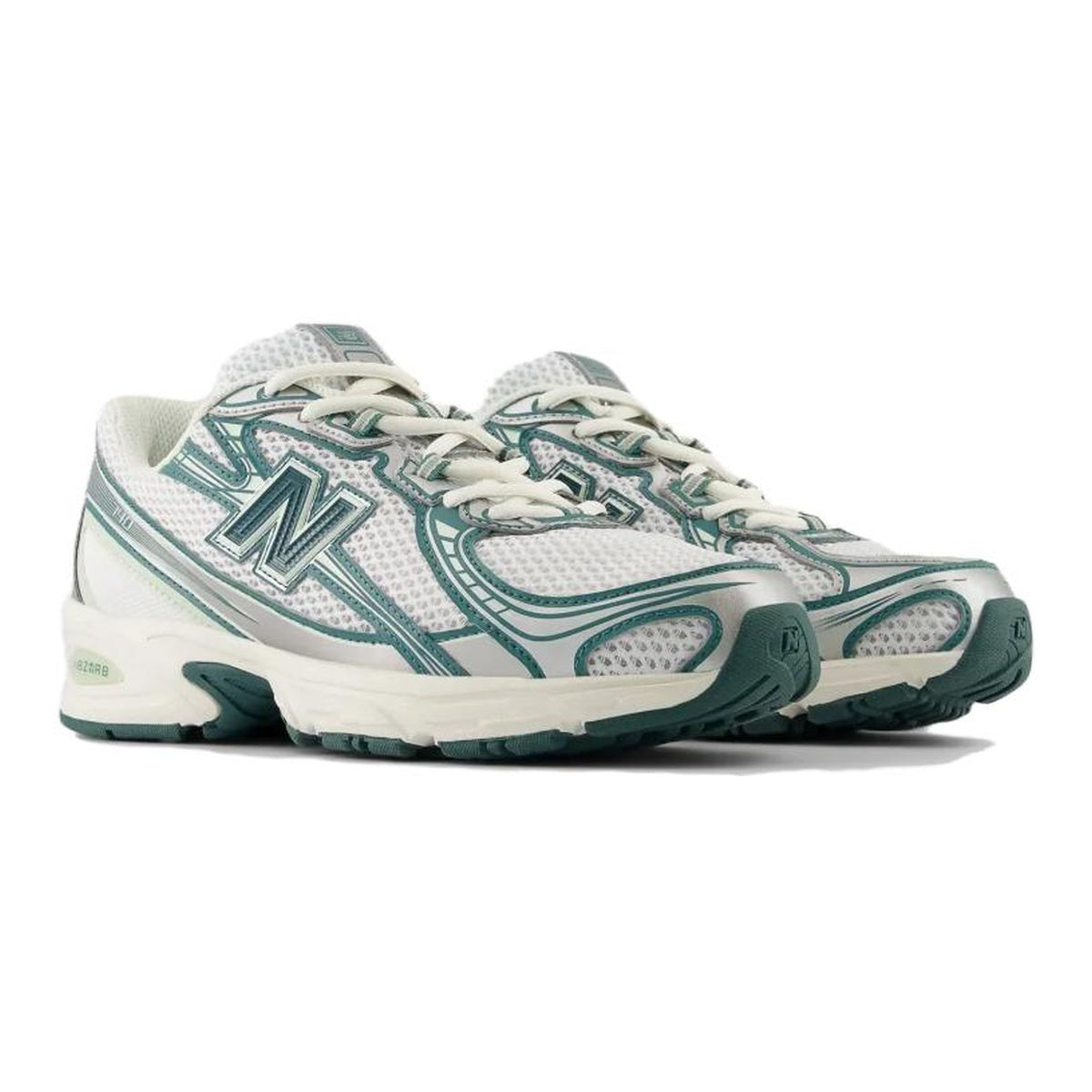 New Balance 740 GR2 Unisex Mesh Running Shoes – White/Pine Green