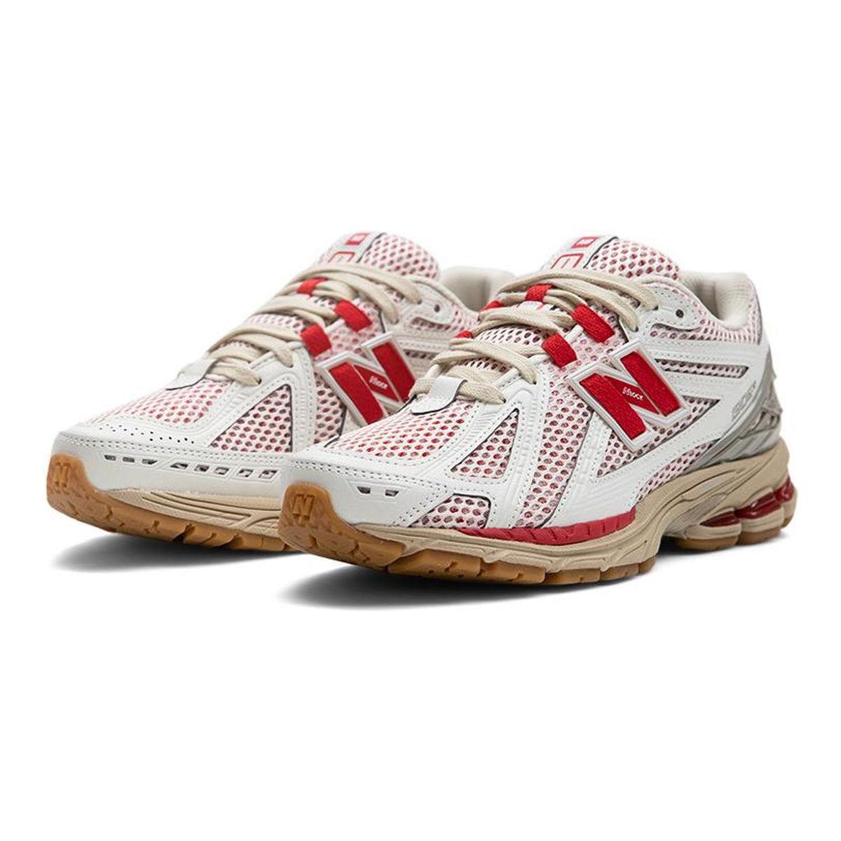 New Balance 1906R Unisex Mesh Lifestyle Running Sneakers – White/Red