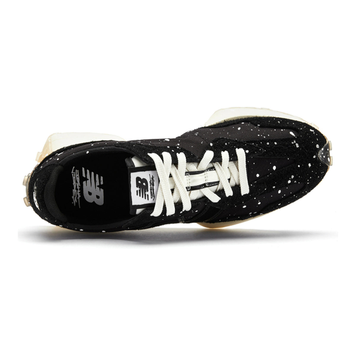 Joshua Vides x New Balance 327 Unisex Suede Lifestyle Sneakers – Black/White