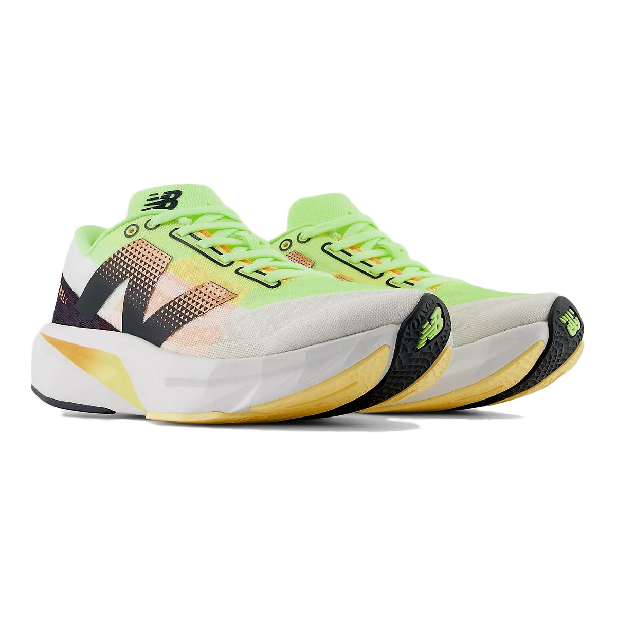 New Balance FuelCell Rebel v4 Unisex Lightweight Running Shoes – Lime/Peach