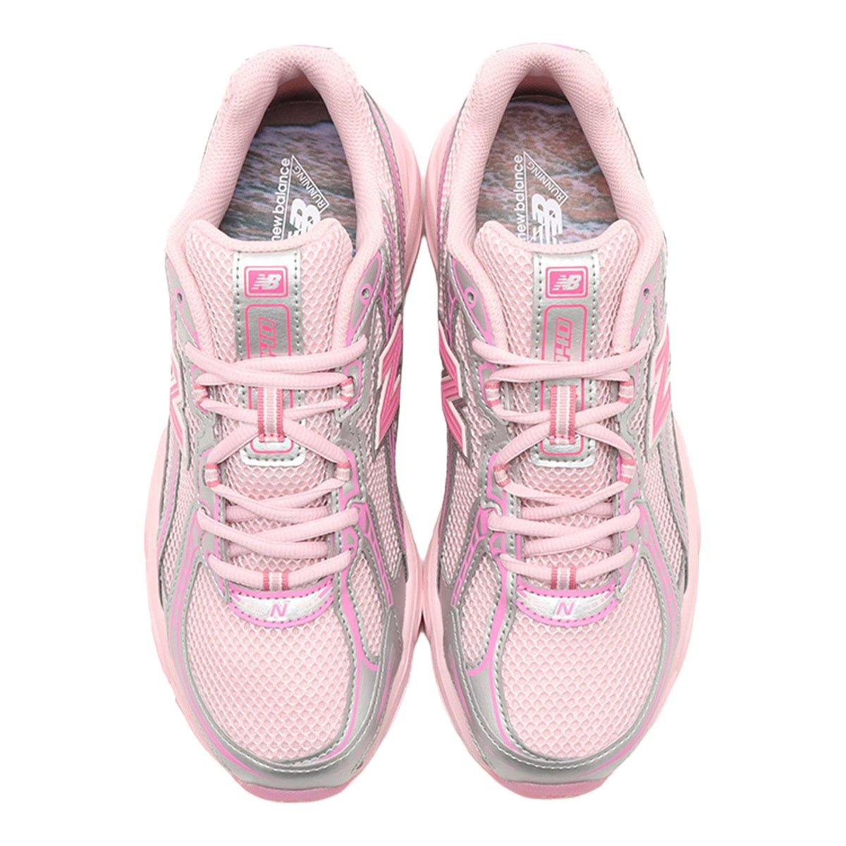 atmos Pink x New Balance 740 Unisex Mesh Running Shoes – Petal Pink/Silver