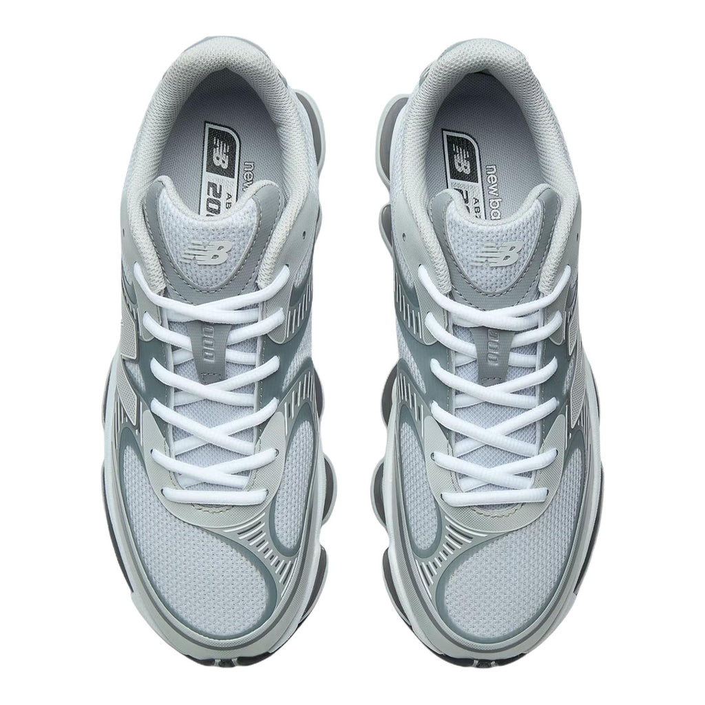 New Balance ABZORB 2000 Unisex Mesh Lifestyle Running Sneakers – White/Steel