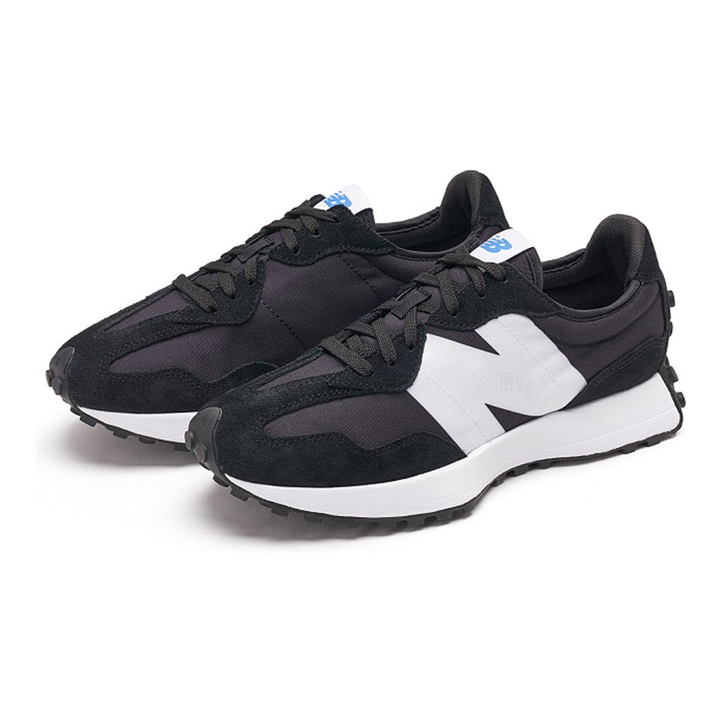 New Balance 327 Unisex Suede Lifestyle Sneakers – Black/White