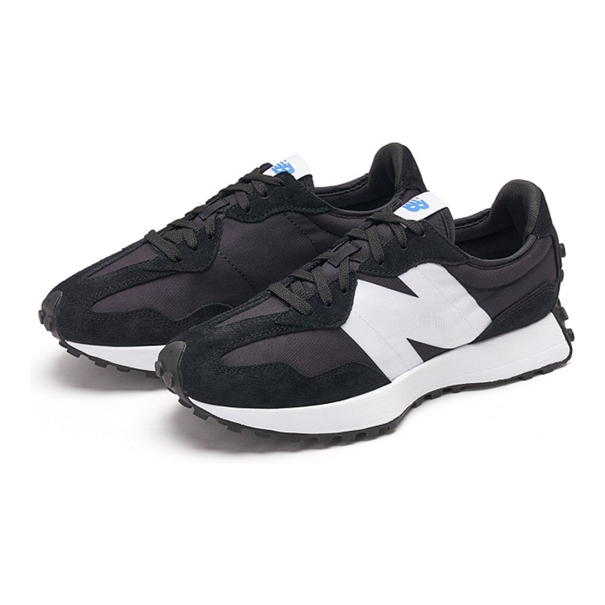 New Balance 327 Unisex Suede Lifestyle Sneakers – Black/White
