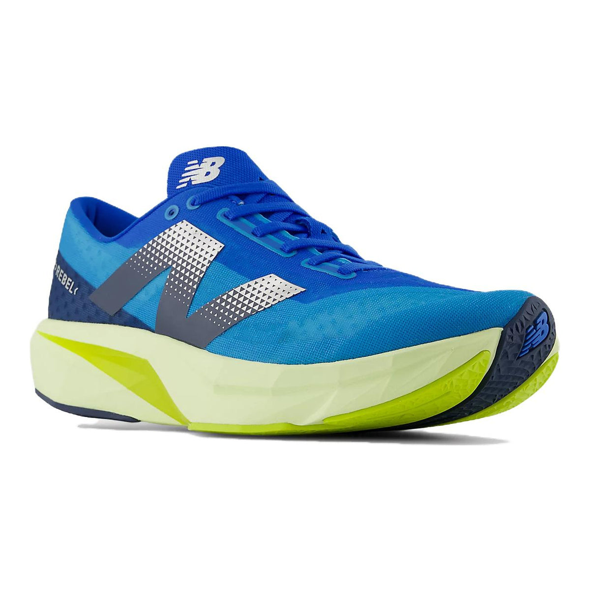 New Balance FuelCell Rebel v4 Unisex Lightweight Running Shoes – Cobalt/Lemon