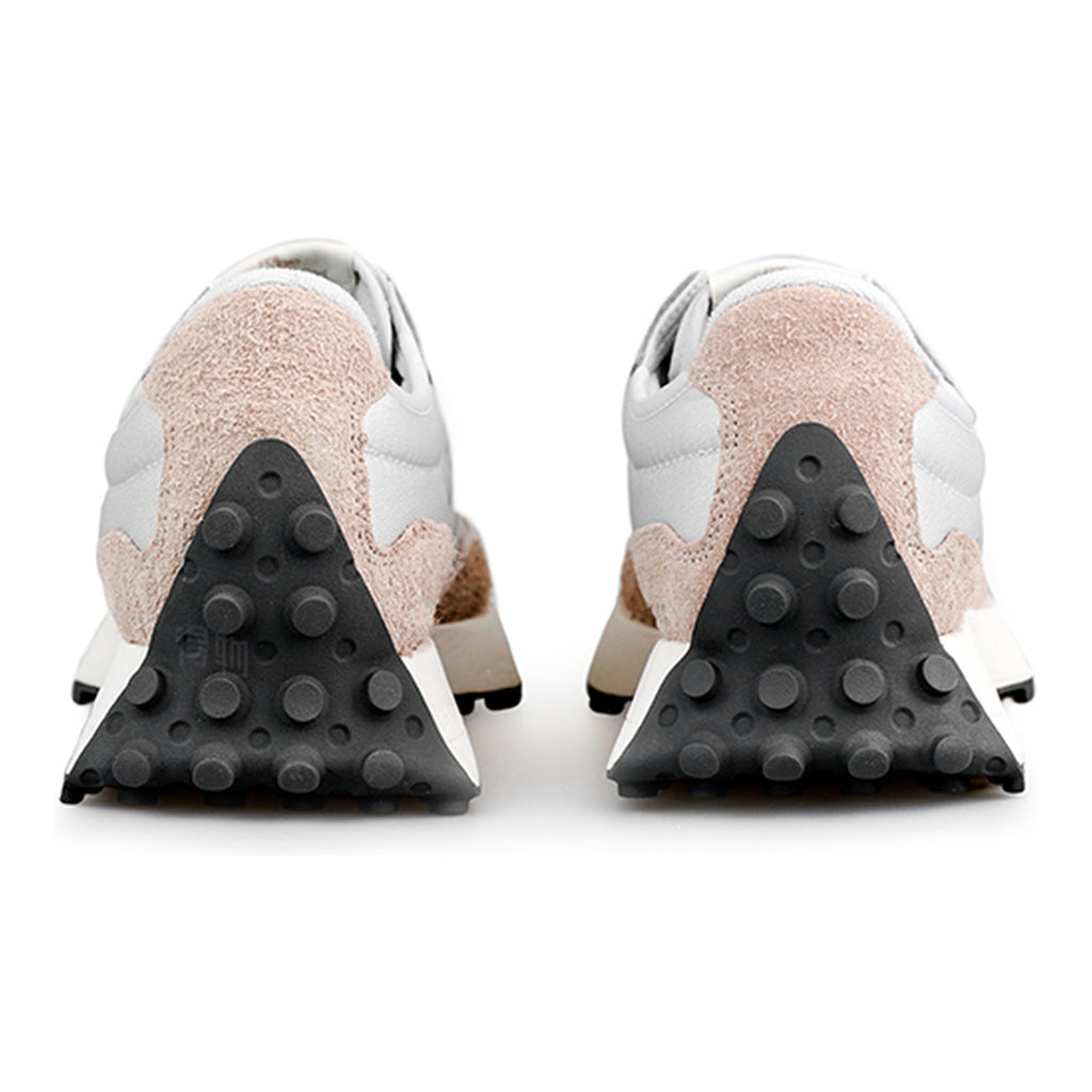 New Balance 327 Unisex Suede Lifestyle Sneakers – White/Taupe