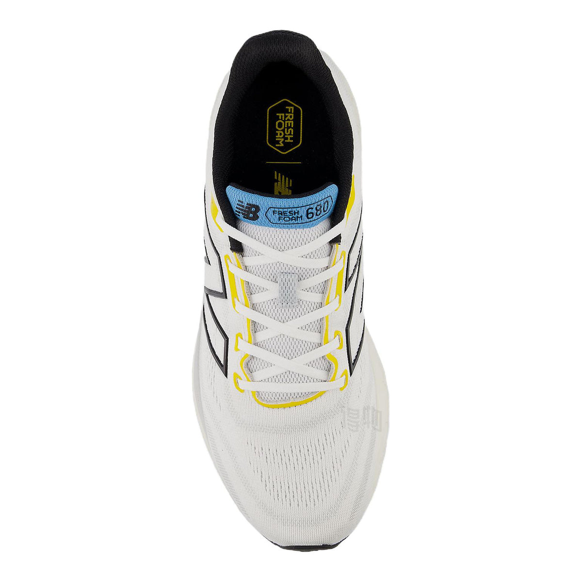 New Balance 680 v8 Unisex Cushioned Running Shoes - White/Black
