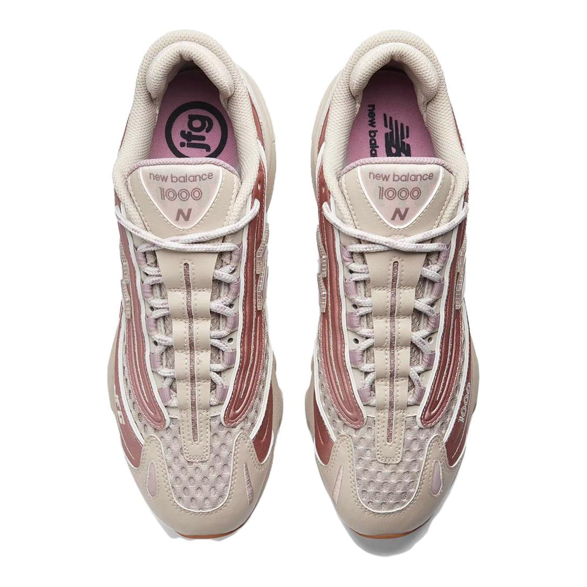 Joe Freshgoods x New Balance 1000 Unisex Lifestyle Sneakers – Cream/Dusty Rose