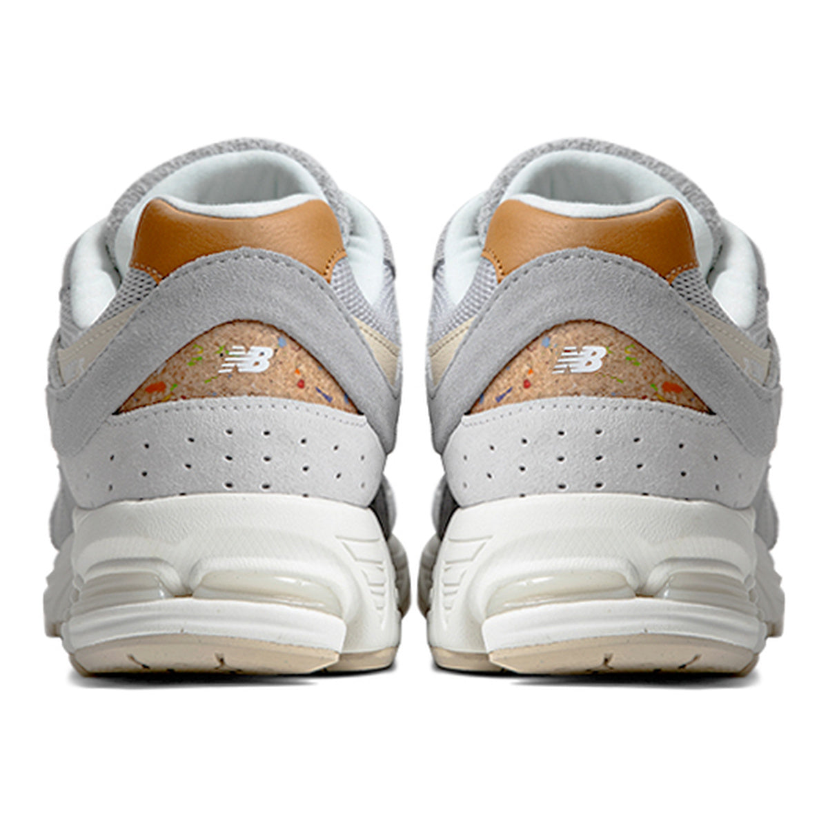 New Balance 2002R Unisex Lightweight Colorblock Running Shoes – Light Grey