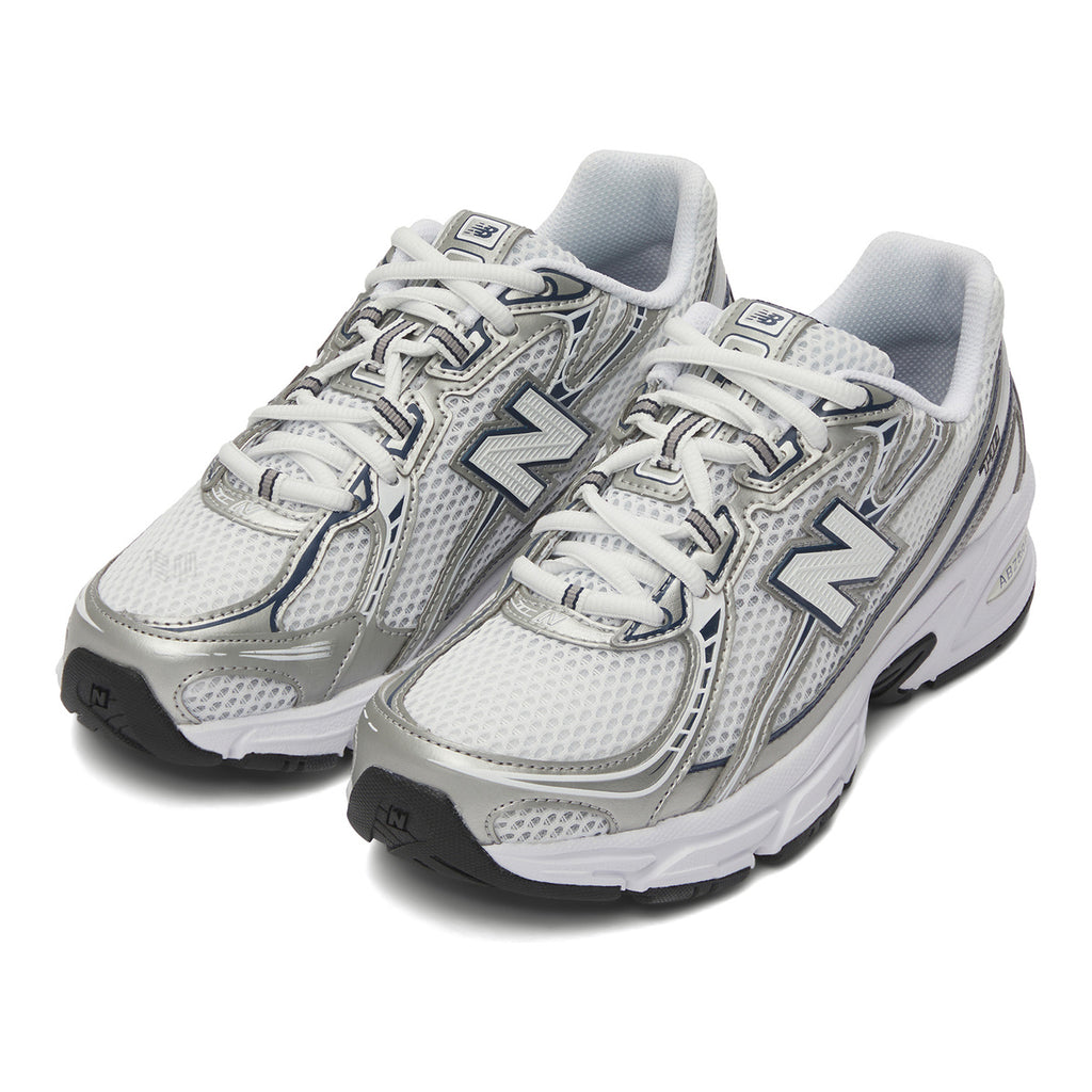 New Balance 740v2 Unisex Mesh Running Shoes – White/Silver/Navy
