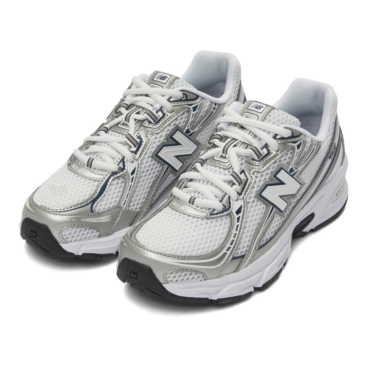 New Balance 740v2 Unisex Mesh Running Shoes – White/Silver/Navy