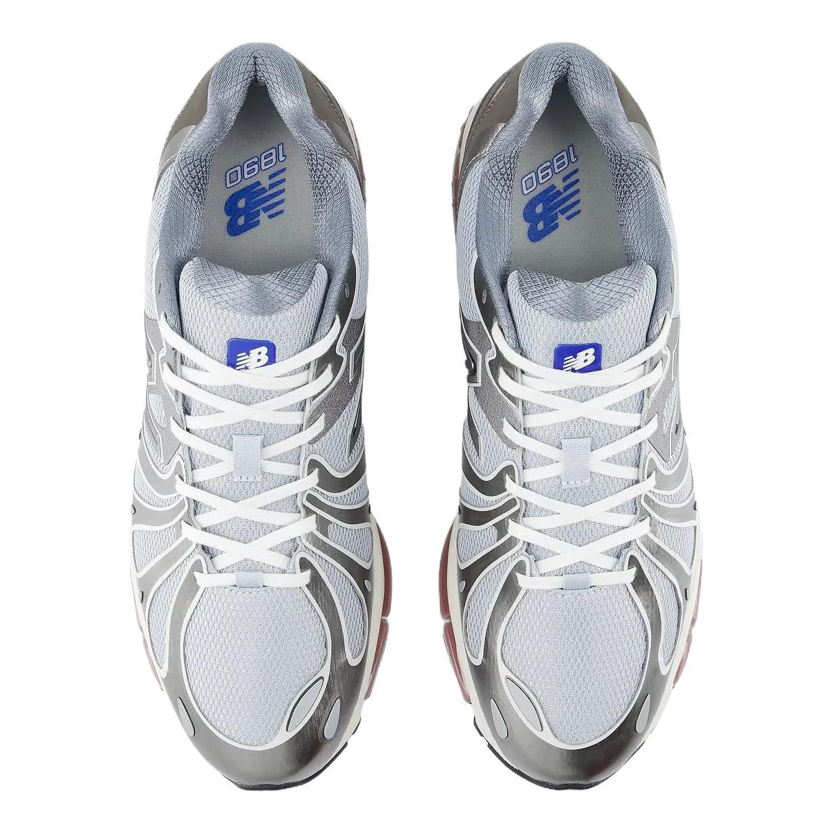 New Balance 1890 Unisex Mesh Lifestyle Running Sneakers – Silver Metallic/Pink