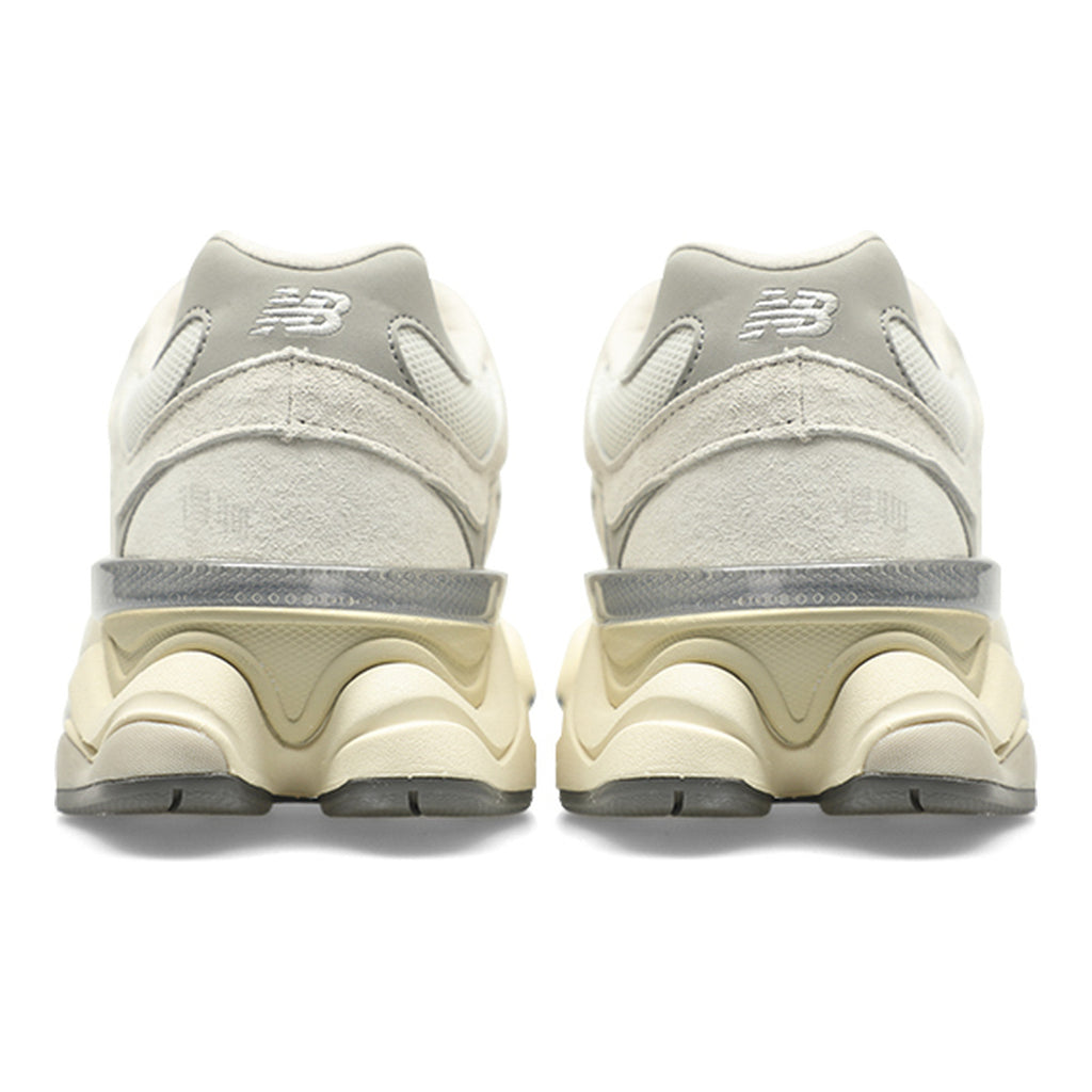 New Balance 9060 Unisex Chunky Suede Lifestyle Sneakers – White/Silver