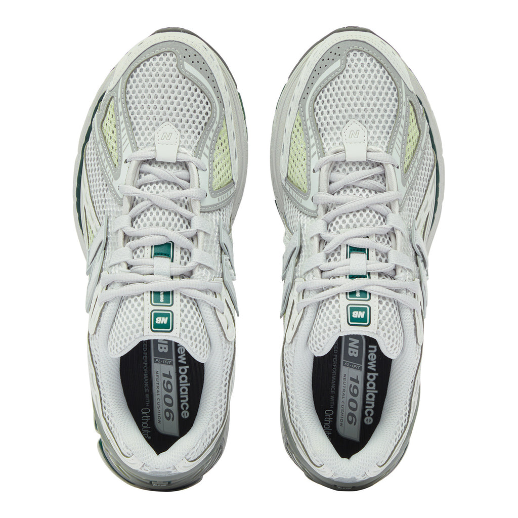 New Balance 1906R Unisex Mesh Lifestyle Running Sneakers – White/Nightwatch Green
