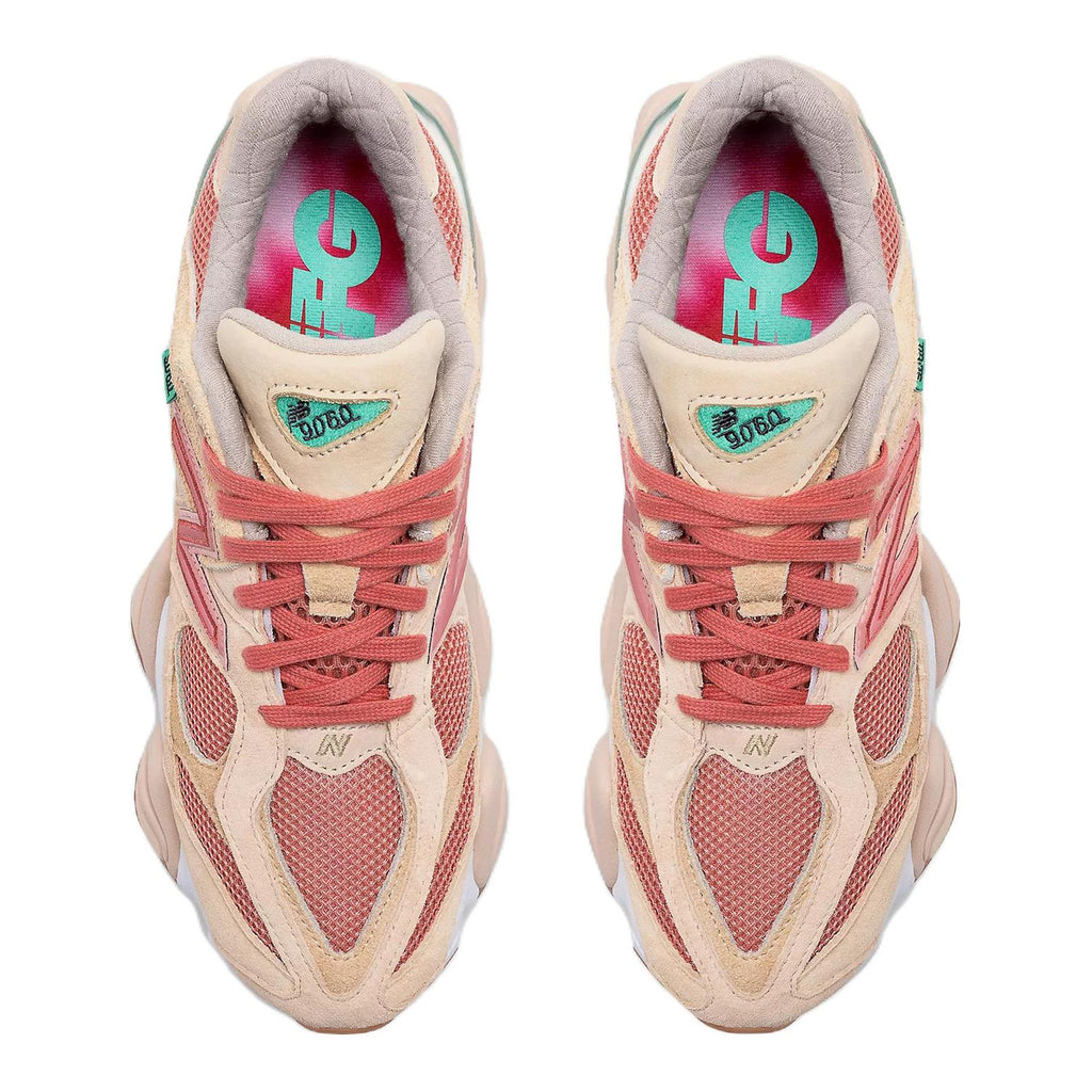 Joe Freshgoods x New Balance 9060 Unisex Chunky Lifestyle Sneakers – Beige/Pink