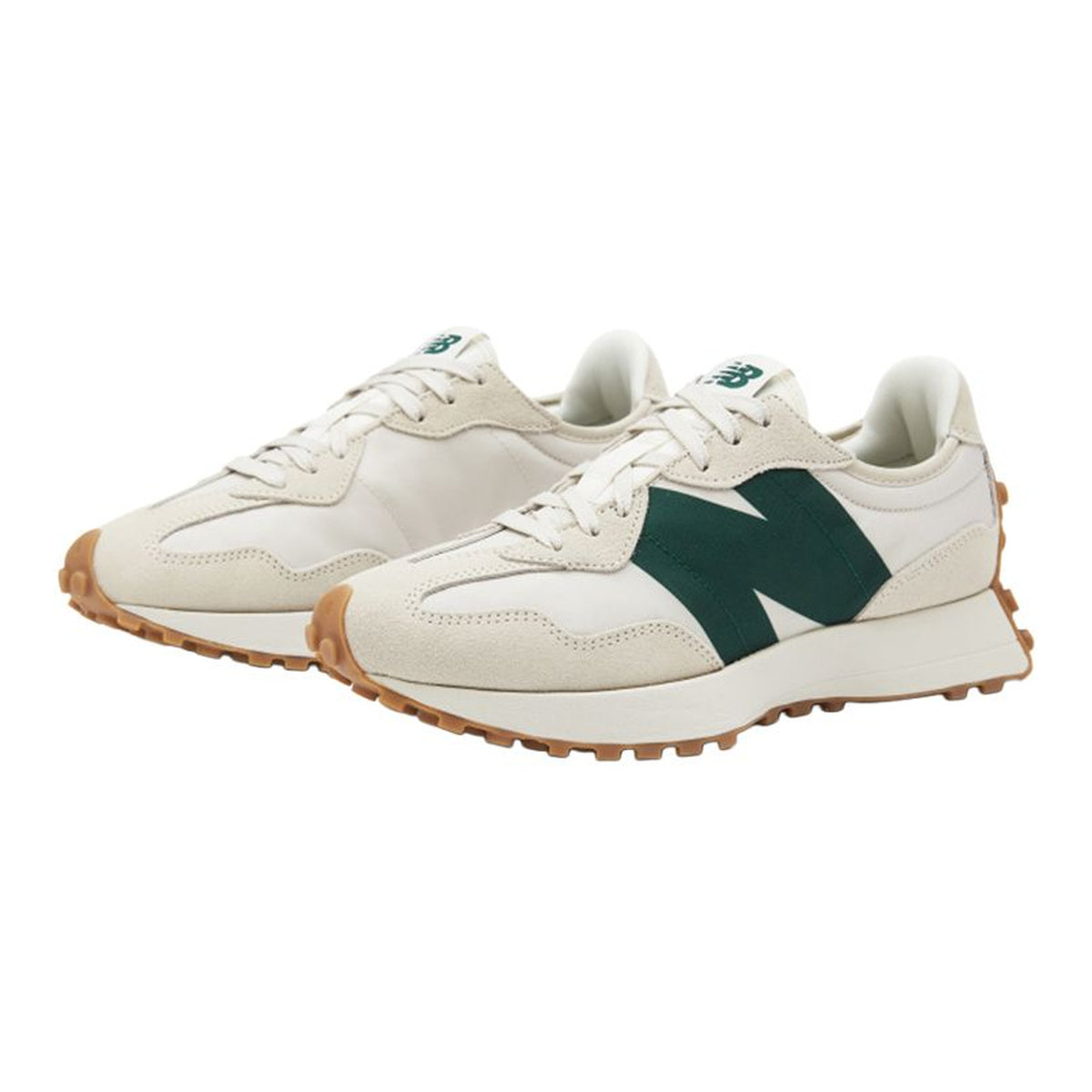 New Balance 327 Unisex Suede Lifestyle Sneakers – Grey/Green