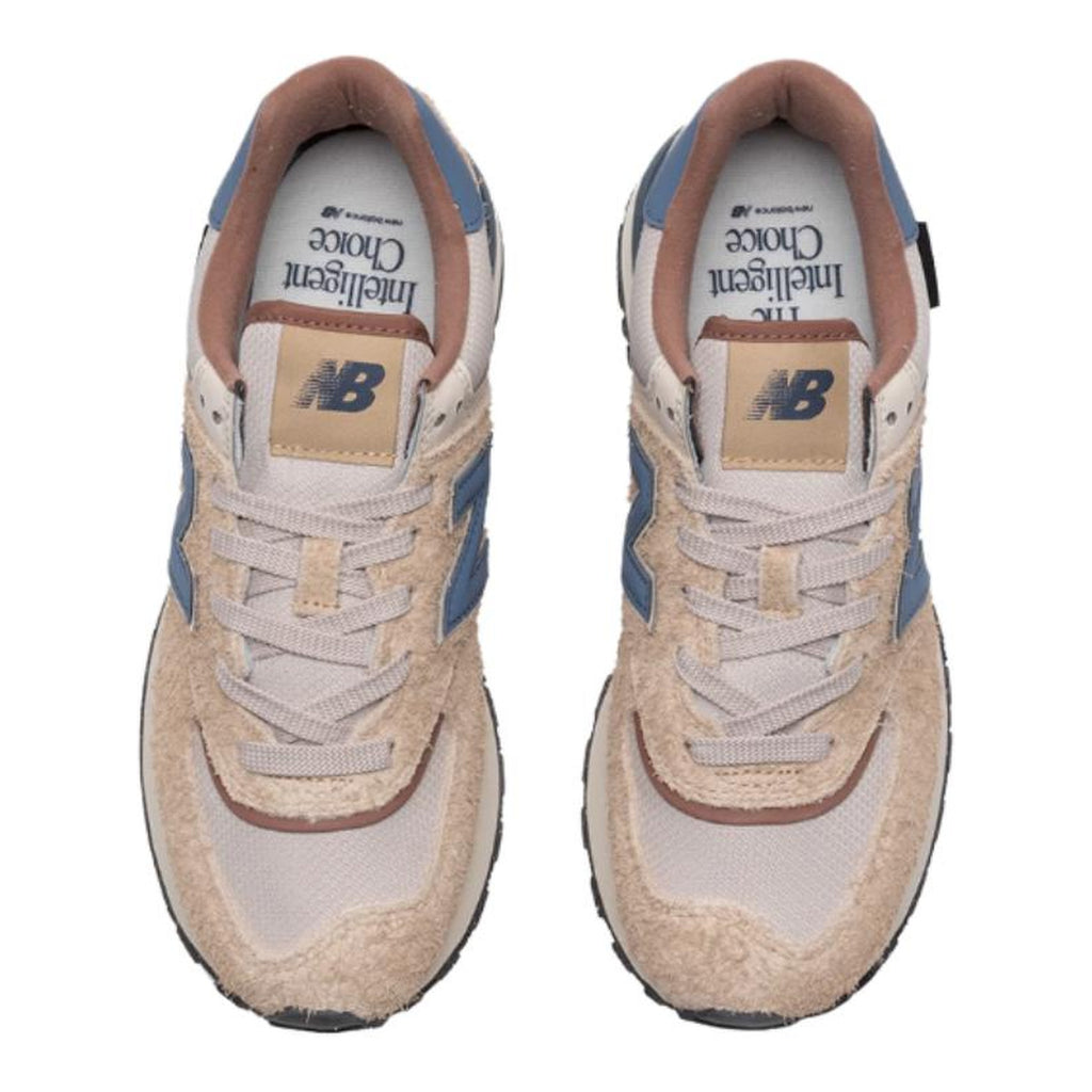 New Balance 574 Unisex Lifestyle Sneakers - Cream/Blue