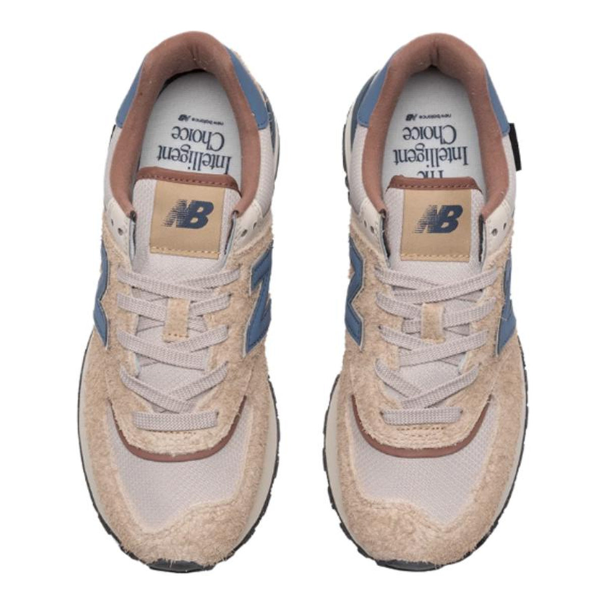 New Balance 574 Unisex Lifestyle Sneakers - Cream/Blue