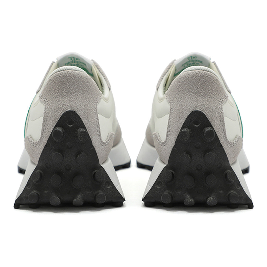 New Balance 327 Unisex Suede Lifestyle Sneakers – White/Green