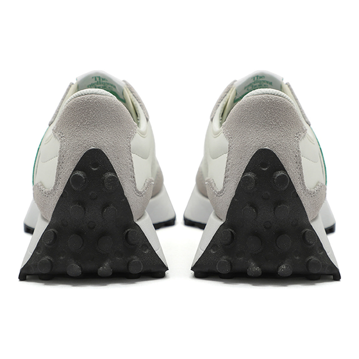 New Balance 327 Unisex Suede Lifestyle Sneakers – White/Green