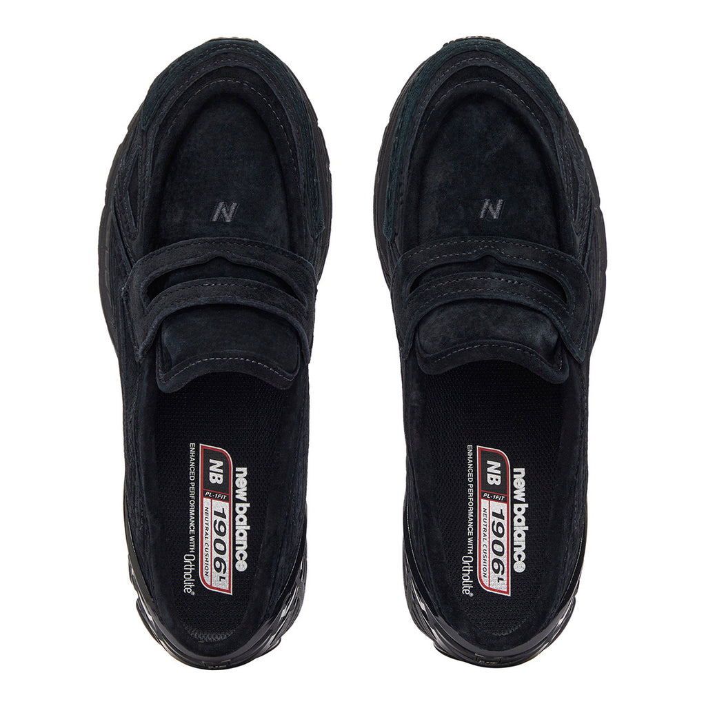 New Balance 1906L Unisex Suede Loafers - Black
