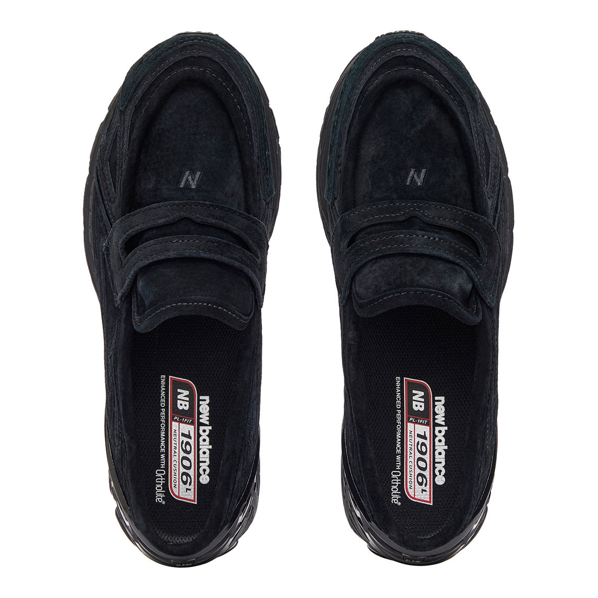 New Balance 1906L Unisex Suede Loafers - Black