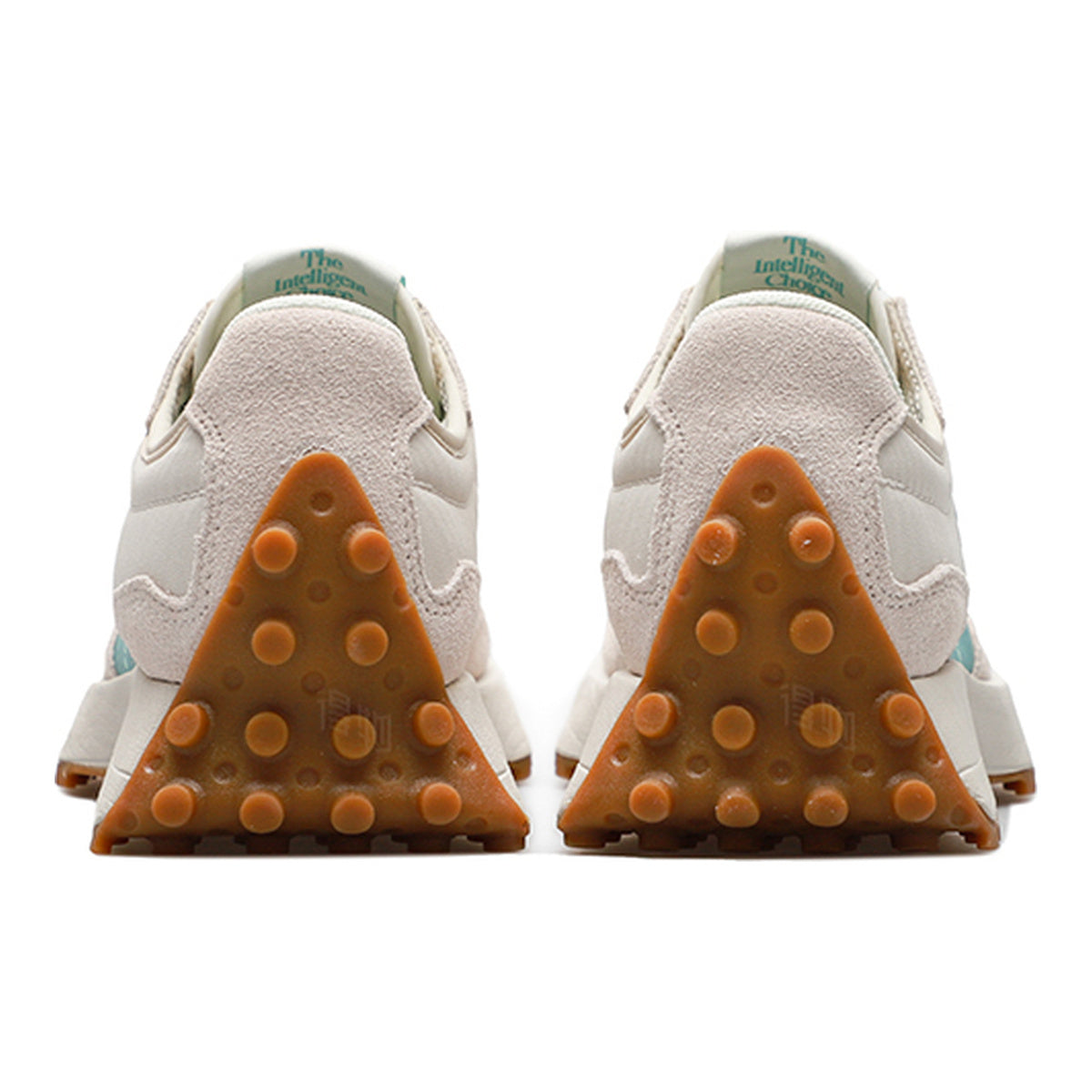 New Balance 327 Unisex Suede Lifestyle Sneakers – Cream/Light Blue