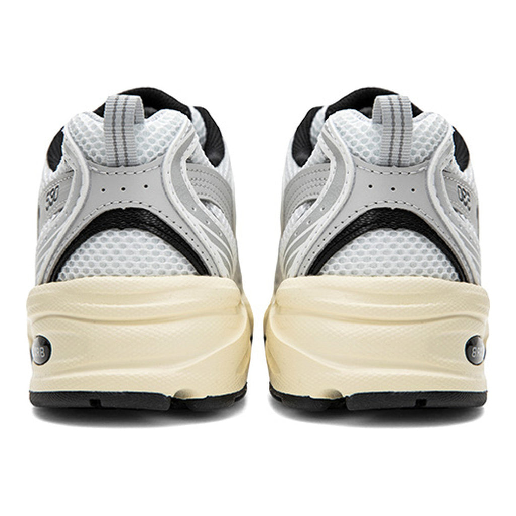 New Balance 530 Unisex Breathable Mesh Lifestyle Sneakers – Silver/Black