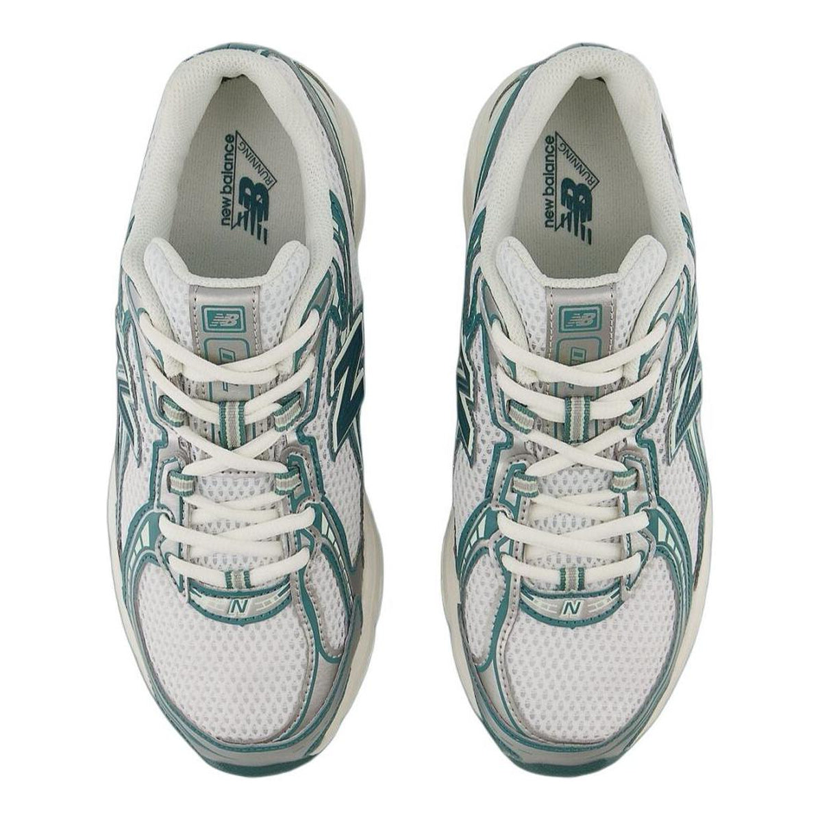 New Balance 740 GR2 Unisex Mesh Running Shoes – White/Pine Green