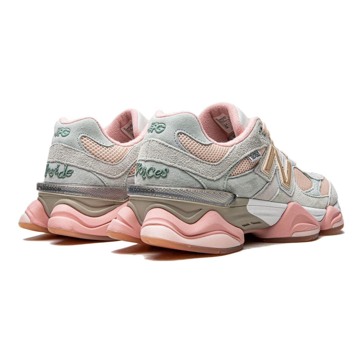 Joe Freshgoods x New Balance 9060 Unisex Chunky Lifestyle Sneakers – Grey/Pink