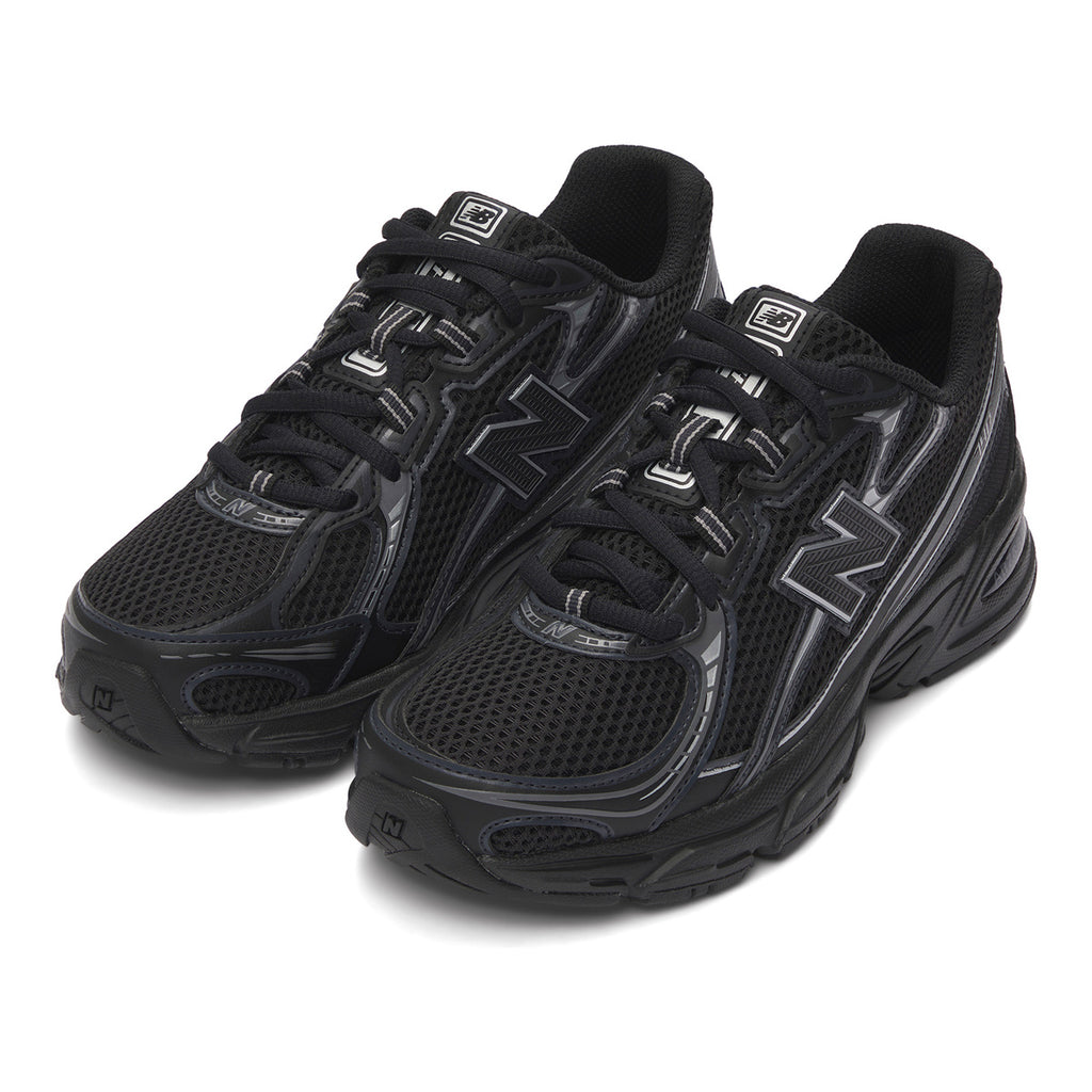 New Balance 740v2 Unisex Mesh Running Shoes – Triple Black/Silver