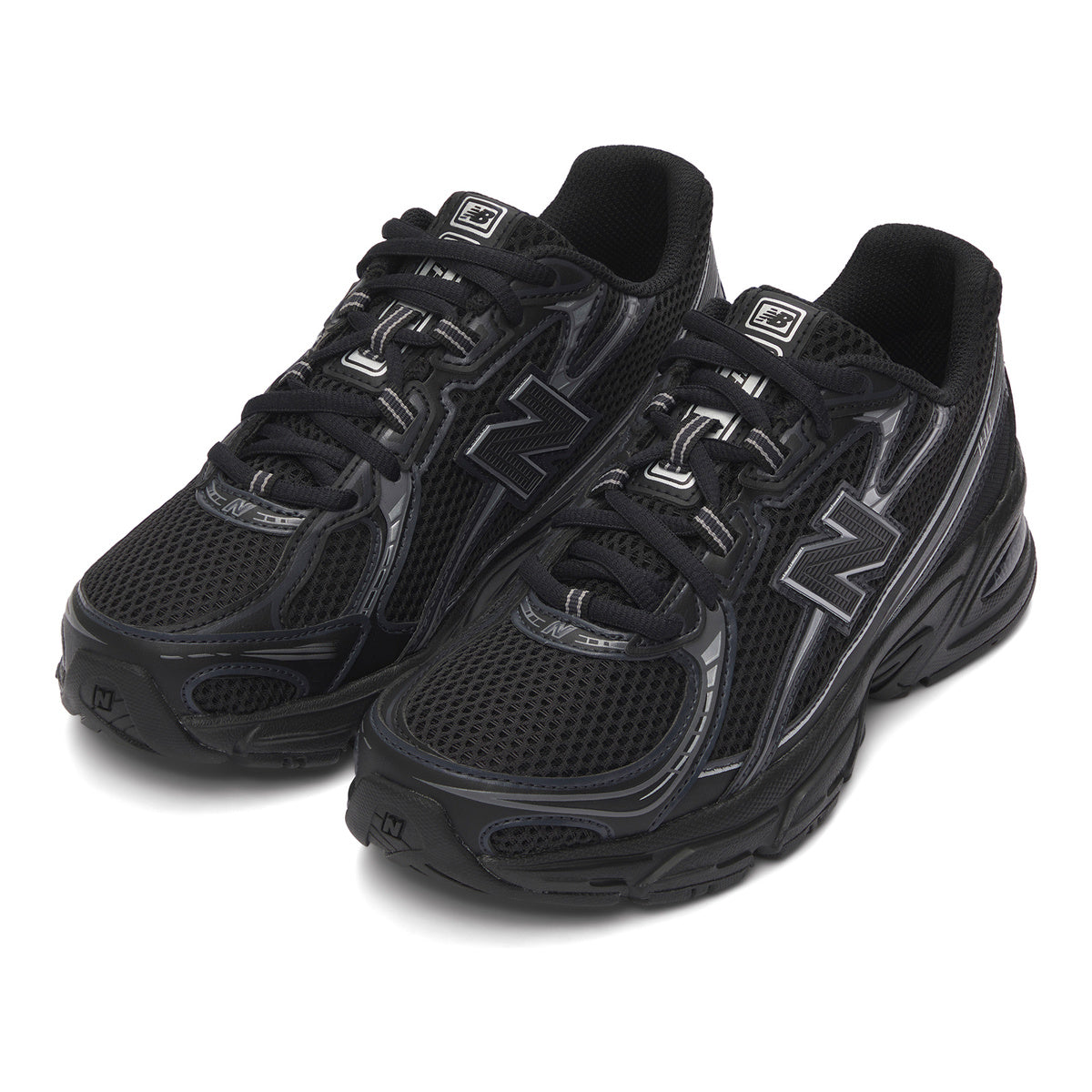 New Balance 740v2 Unisex Mesh Running Shoes – Triple Black/Silver