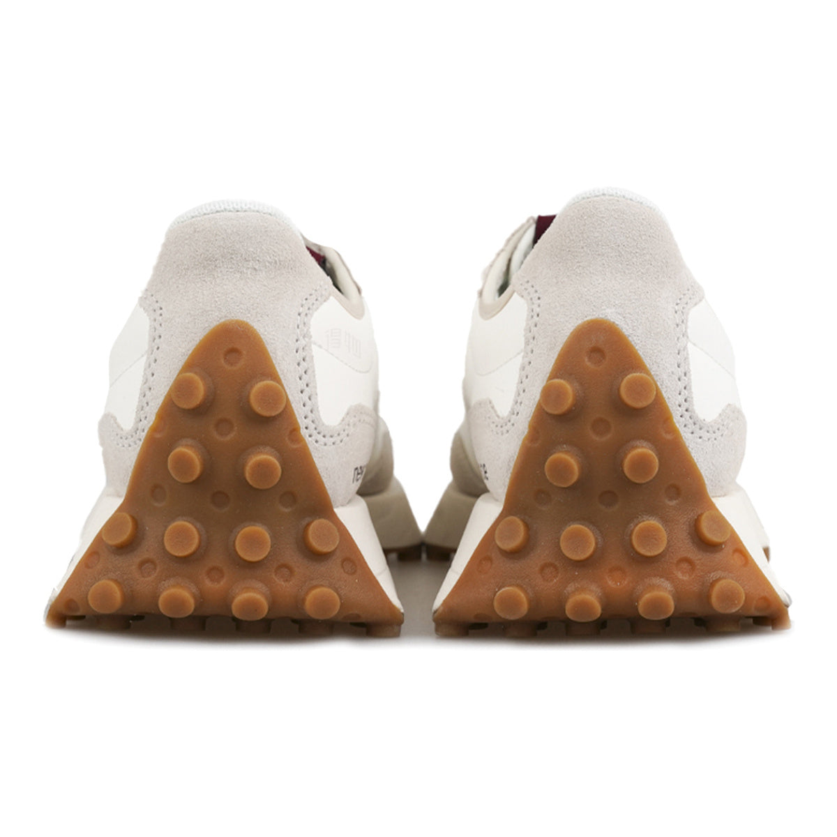 New Balance 327 Unisex Suede Lifestyle Sneakers – White/Burgundy