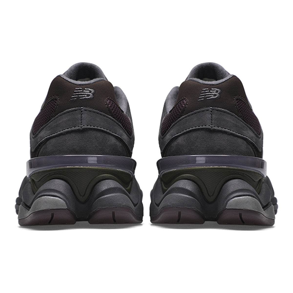 New Balance 9060 Unisex Chunky Suede Lifestyle Sneakers – Dark Purple/Charcoal
