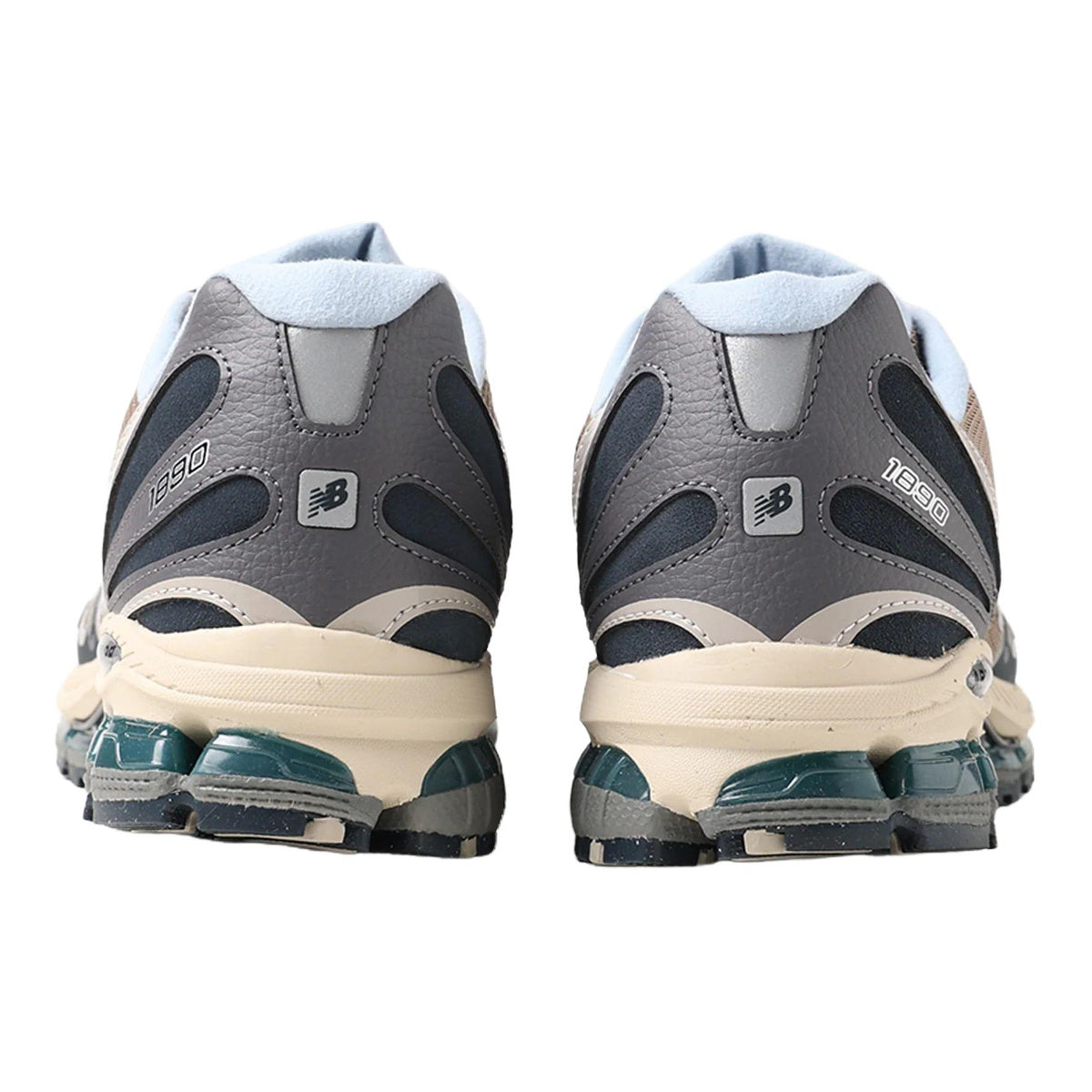 New Balance 1890 Unisex Mesh Lifestyle Running Sneakers – Mushroom/Navy
