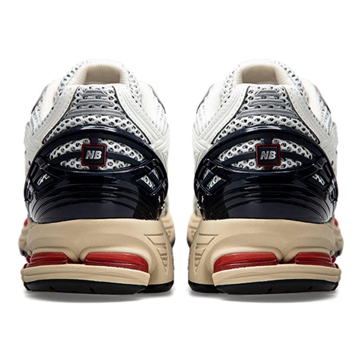 New Balance 1906R Unisex Mesh Lifestyle Running Sneakers – White/Navy/Red