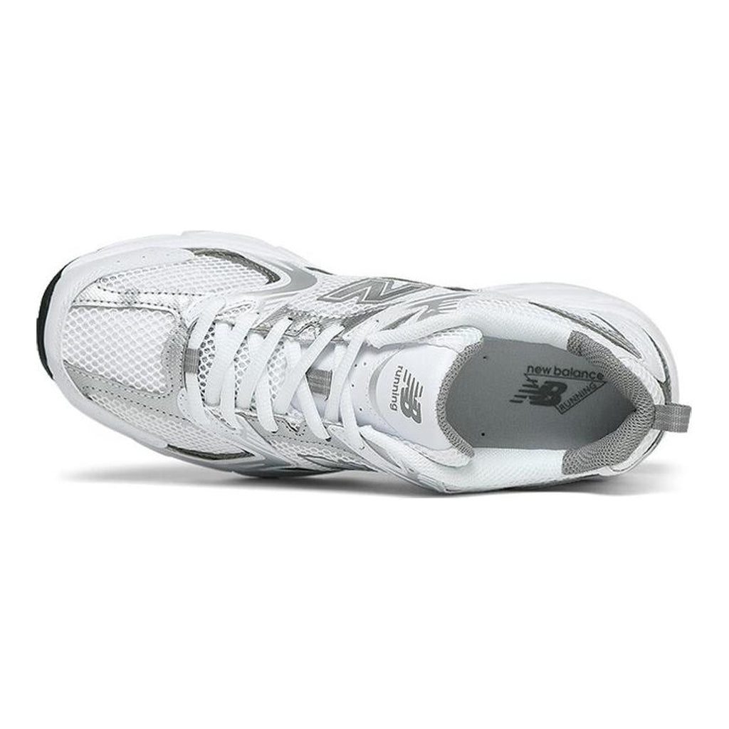 New Balance 530 Y2K Unisex Mesh Running Shoes – Silver/White
