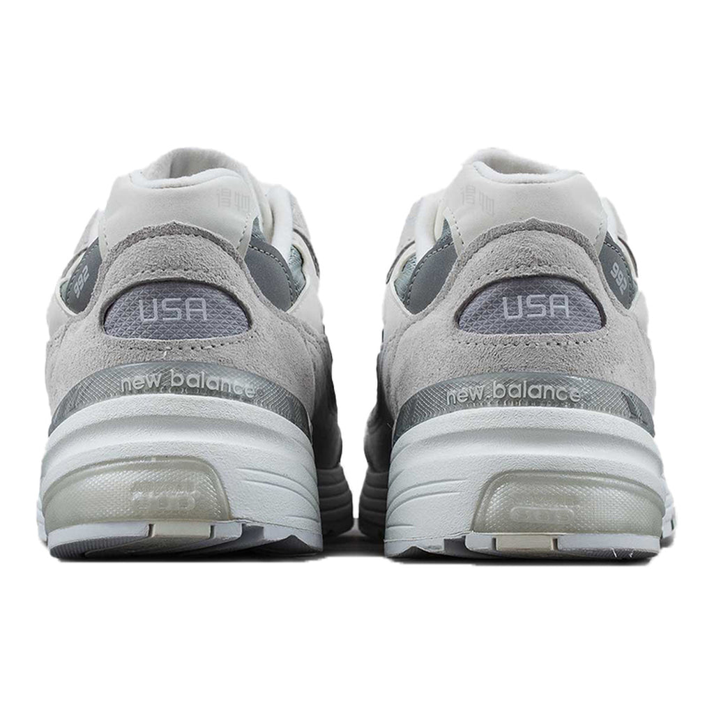 New Balance 992 Unisex Suede Lifestyle Sneakers – White/Grey