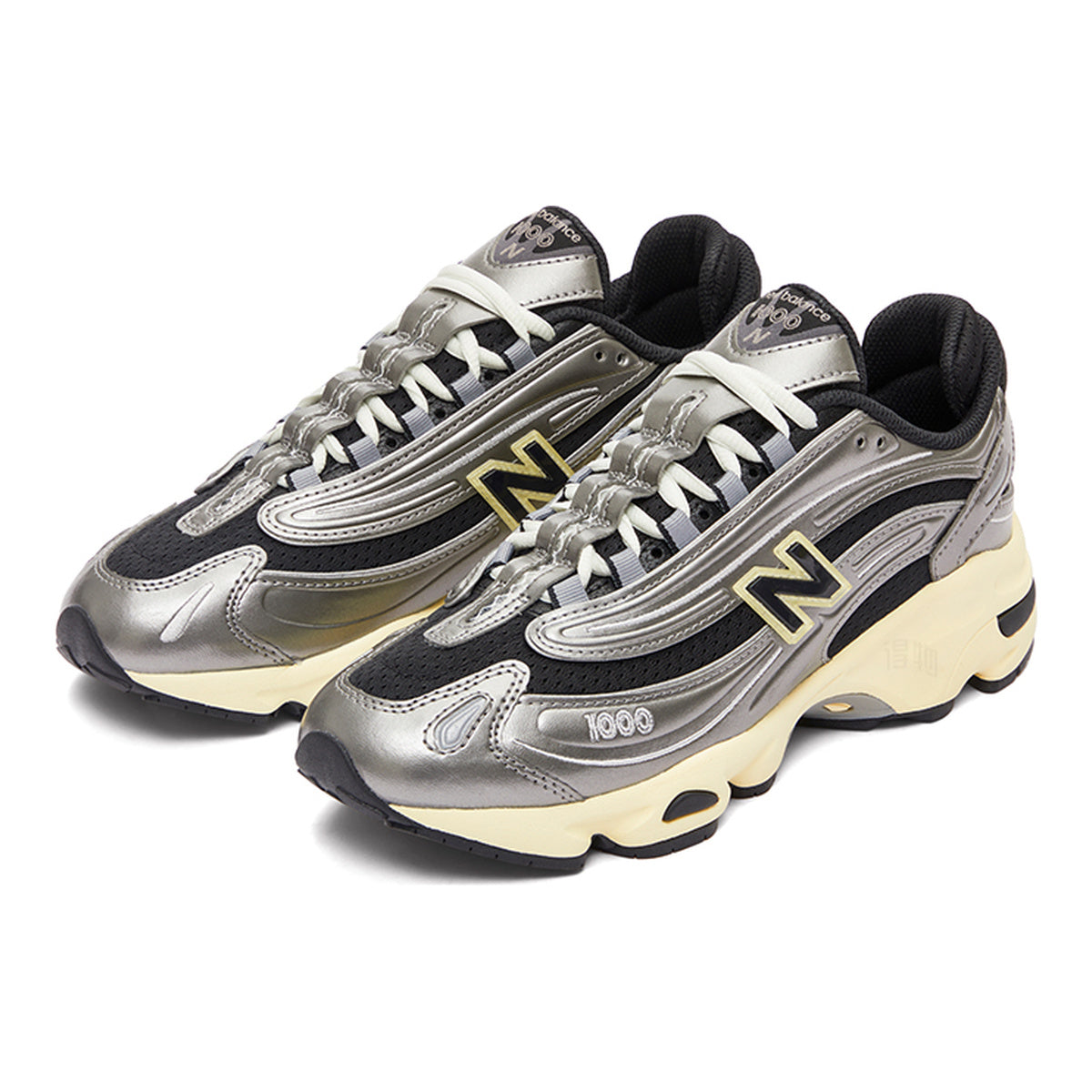 New Balance 1000 Y2K Unisex Running Shoes - Silver/Black