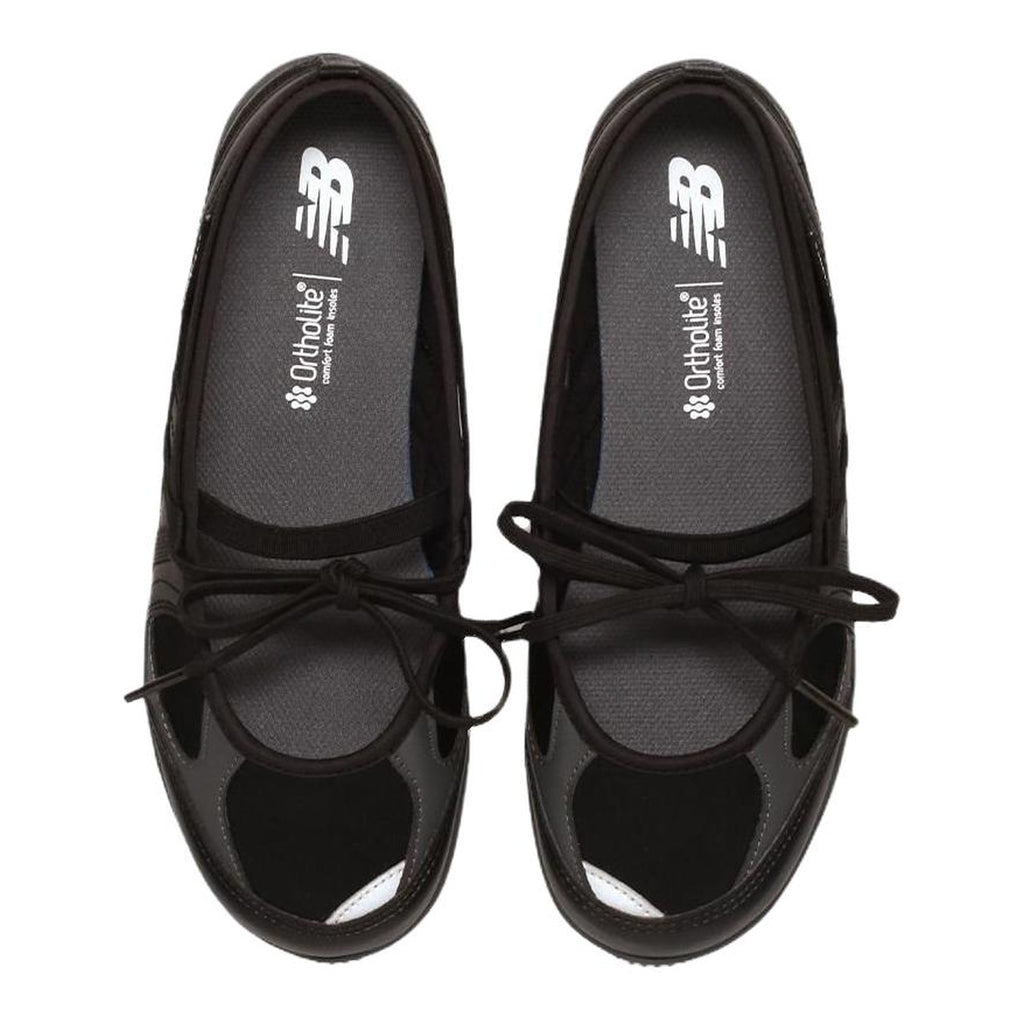 New Balance Flat Breeze Unisex Leather Slip-On Flats – Triple Black