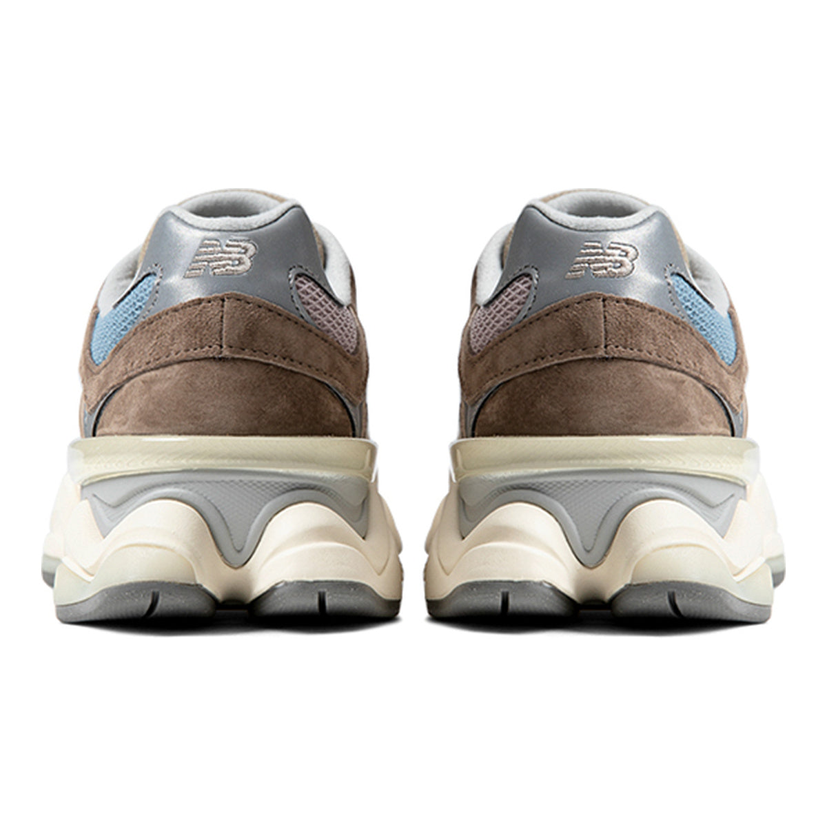 New Balance 9060 Unisex Chunky Suede Lifestyle Sneakers – Brown/Blue