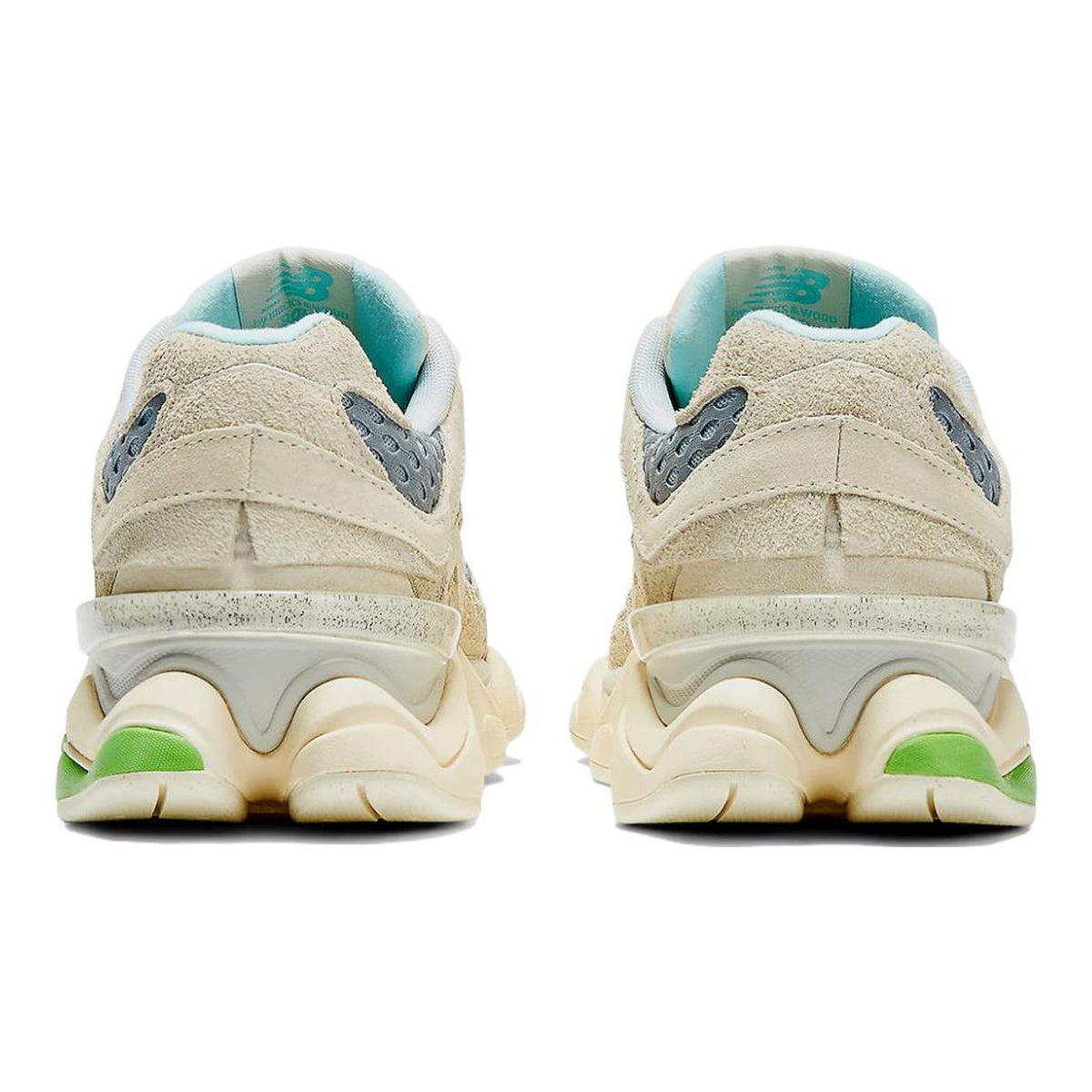 Bricks & Wood x New Balance 9060 Unisex Chunky Lifestyle Sneakers – Beige/Green