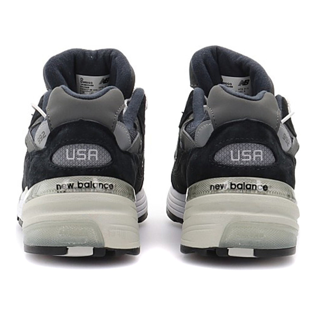 New Balance 992 Unisex Suede Lifestyle Sneakers – Navy/Grey