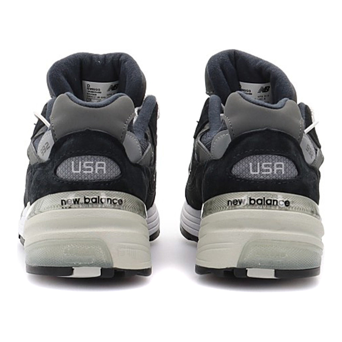 New Balance 992 Unisex Suede Lifestyle Sneakers – Navy/Grey