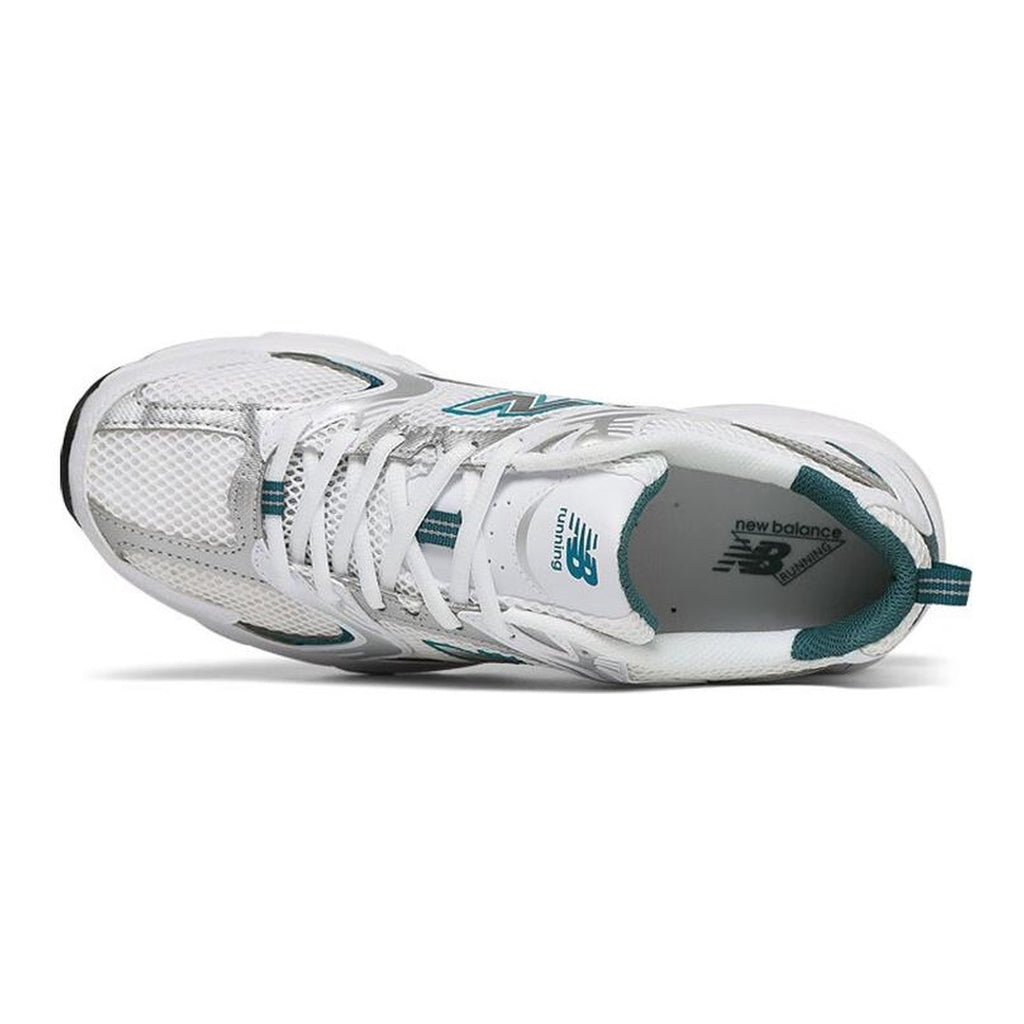 New Balance 530 Unisex Leather Lifestyle Sneakers – White/Green