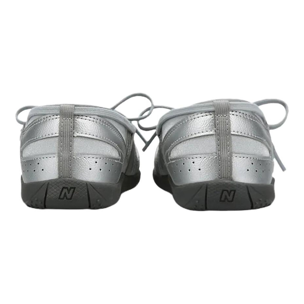 New Balance Flat Breeze Unisex Leather Slip-On Flats – Silver Metallic